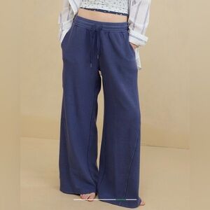 Aerie Wide leg XS Short Soft Landing Ribbed Trouser sweatpants